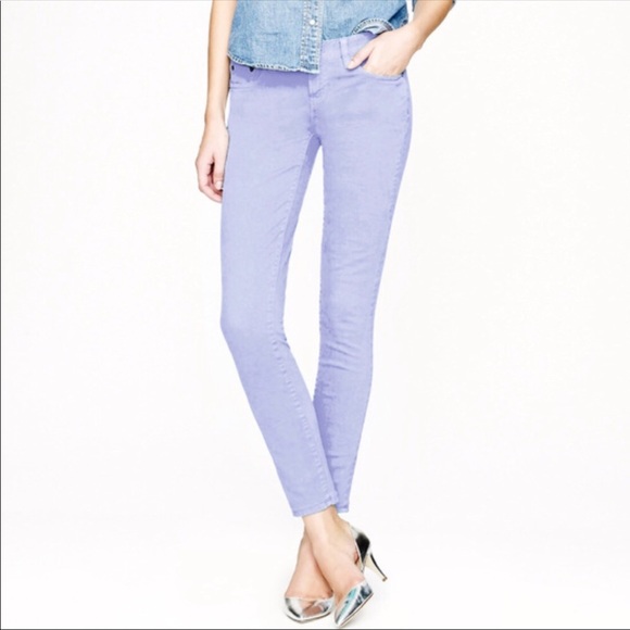 J. Crew Denim - J.CREW CROPPED MATCHSTICK LILAC JEANS  29